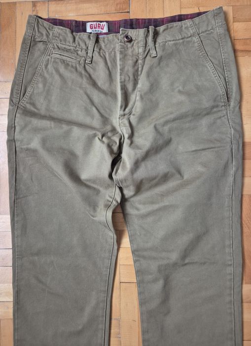 Pantaloni chinos GURU Superior, Slim Fit, Bumbac dens, Bărbați - L