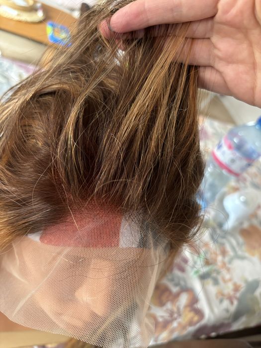 Нова перука от естествен косъм 50 см