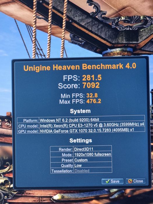 Геймърски Компютър/I7 6700K/16GB RAM/1000GB/GTX 1070 8GB