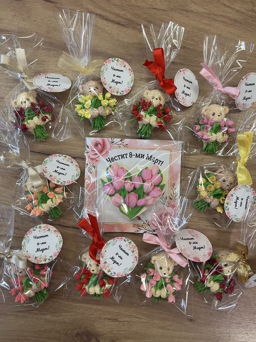 Ръчноизработени магнитчета за 8-ми Март