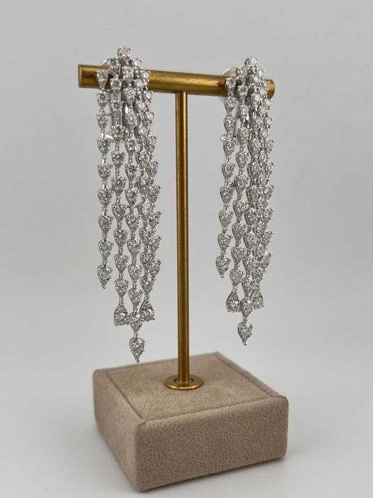 Серьги "Бриллиантовый водопад"