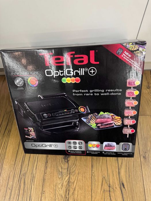 Грил Tefal OptiGrill+ – запазен, с кутия