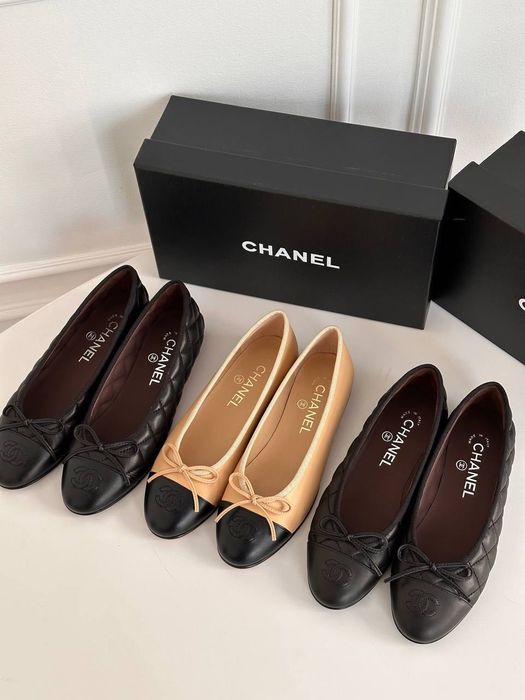 Балетки Chanel кожа