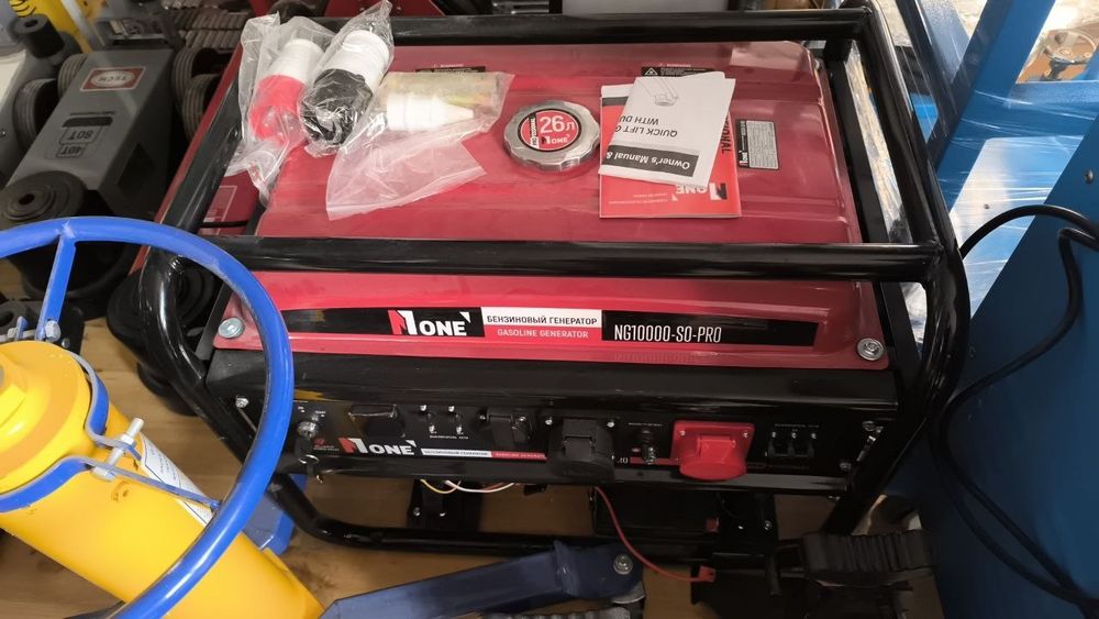 Генератор, движок 380В. Кувват 7,8 кВт