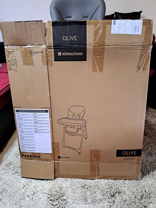 Детски стол за хранене Kikaboo Olive