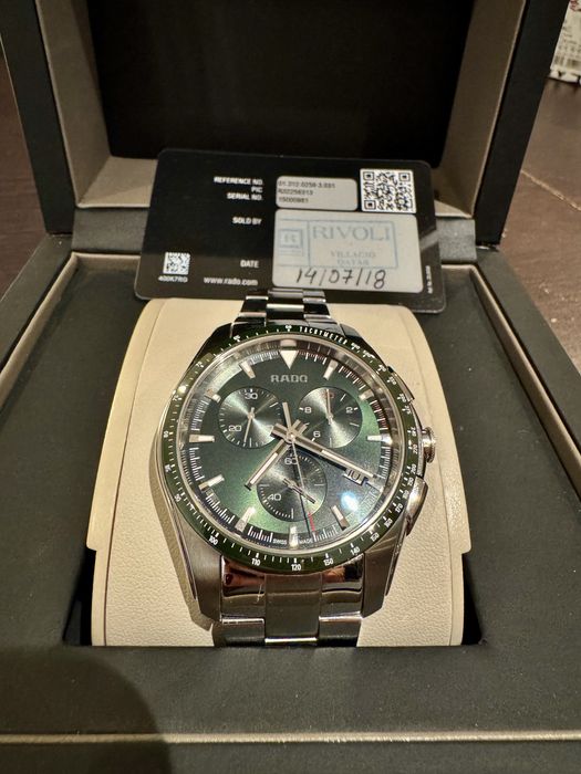 Vand Rado HyperChrome chronograph verde