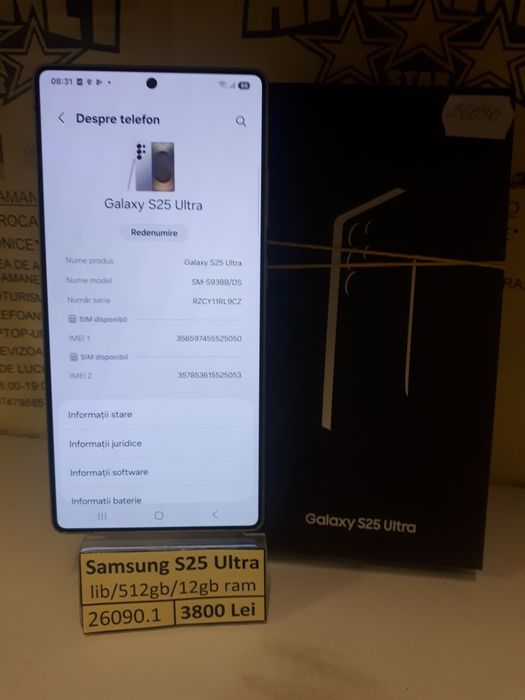 Samsung S25 Ultra (vl) star amanet