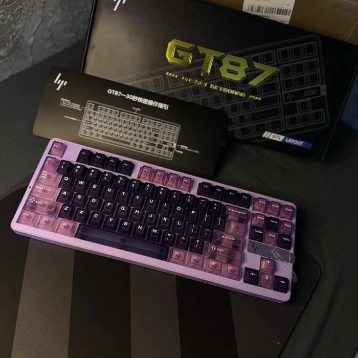 GT87 mechanical keyboard — YANGI (tekshirish uchun ochilgan)