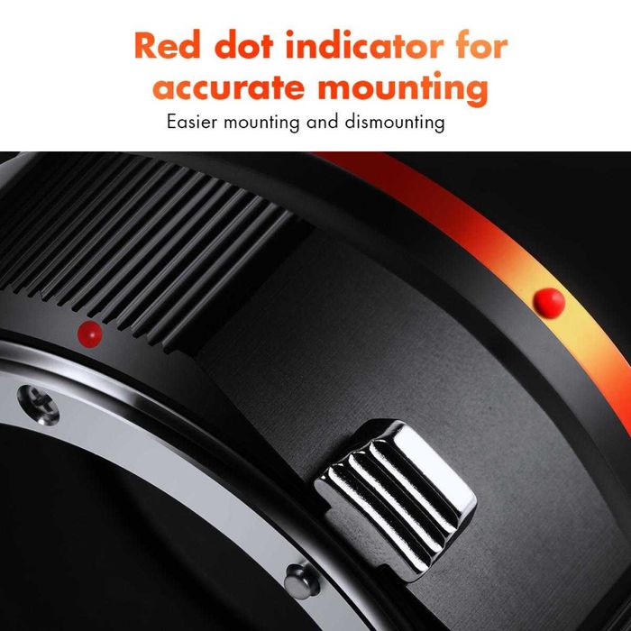 K&F Concept Адаптер за обективи Canon Nikon Minolta Fuji