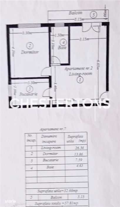 Apartament 2 camere si loc parcare, de inchiriat in Dobroesti