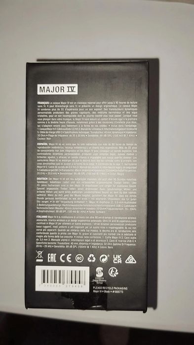 Продам наушники  Marshall Major IV