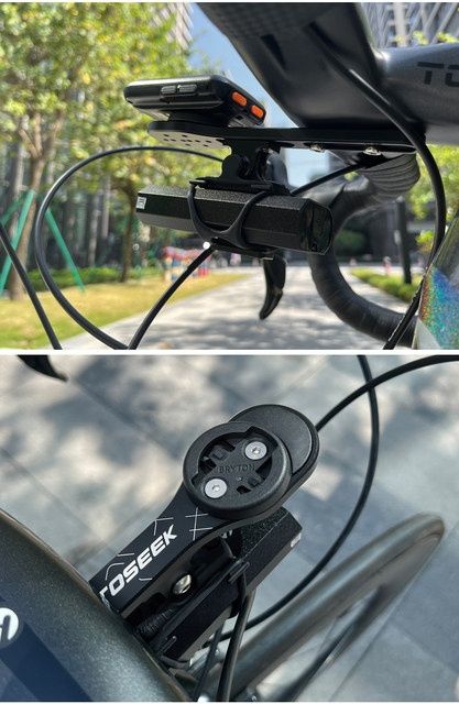 Suport aluminiu ghidon aero bicicleta cursiera Garmim Giant Bryton Gps