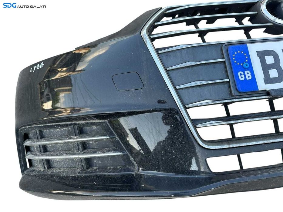 Bara Spoiler Fata Dezechipata FARA Grila Si Emblema Audi A4 B8 B8.5 FL Facelift 2012 - 2015 Culoare LZ9Y [K3502]