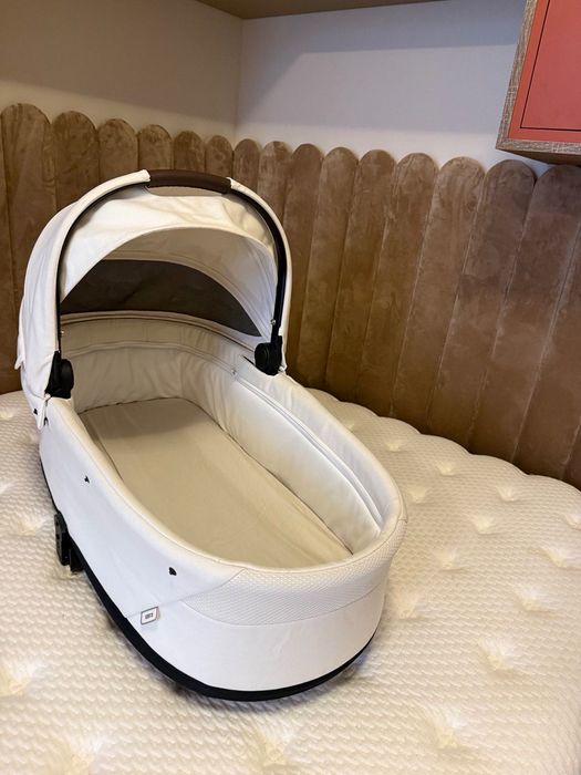 Кош за новородено Cybex Cot S Seashell Beige + дъждобран