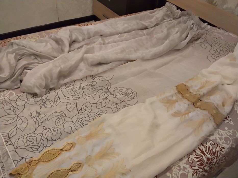 Продам шторы и тюль,всё по 1000