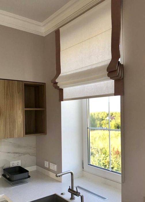 Римские шторы готовы к изготовлению.