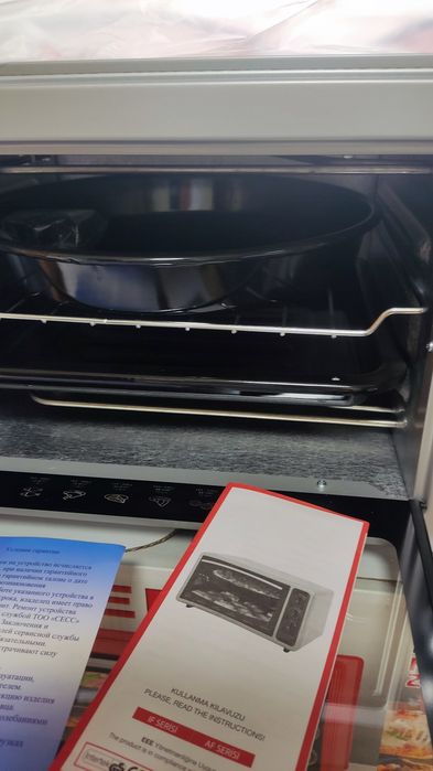 Электропечь настольная 36 литров серебро