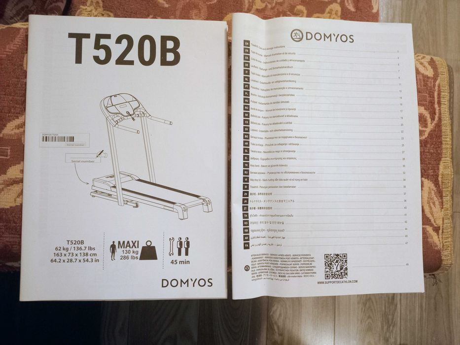Banda de alergat Domyos T520B