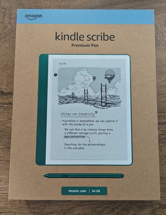 НОВ Kindle Scribe (2024) четец 64GB - 10.2" - зелен + БГ ГАРАНЦИЯ