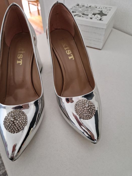 Сребриста рокля Zara S