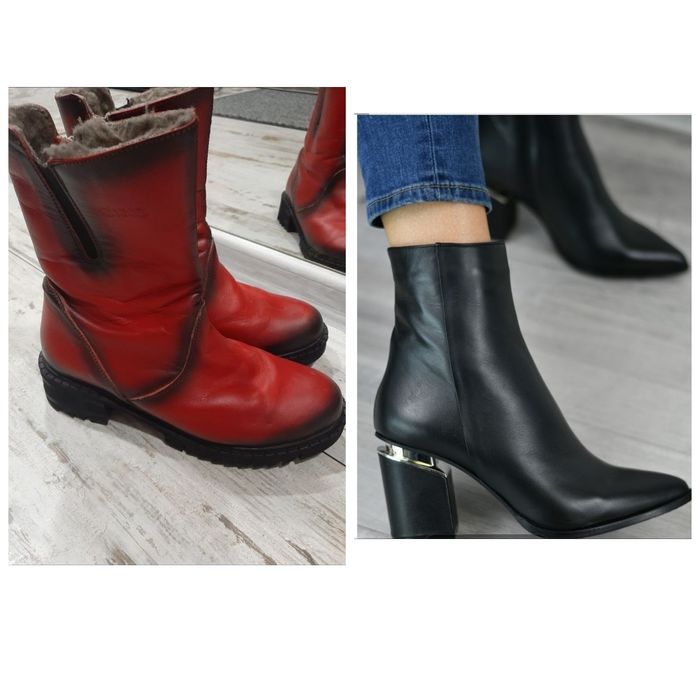 Дамски боти естествена кожа 37