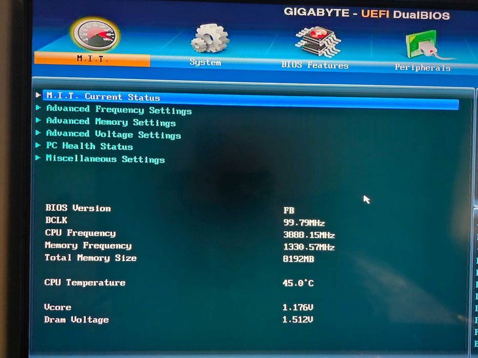 Kit placă de bază Gigabyte GA-H61M-S2PV + intel i7-3770 + 8GB DDR3