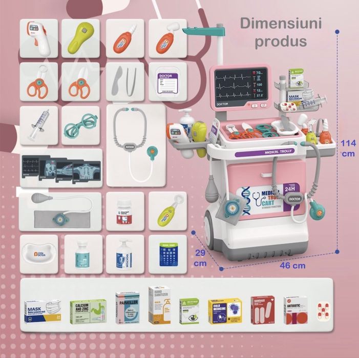 Set medical de joaca 3-6 ani.