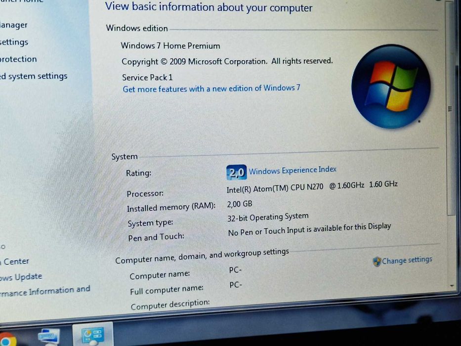 ASUS Eee PC 1000H Atom N270 1.6GHz