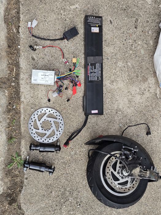 Piese Trotinetă Electrică: Motor 500W, Baterie 48V 15Ah + Accesorii