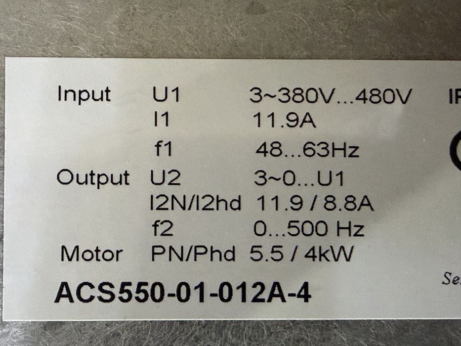 Честотно управление/инвертор 4 кВ ABB