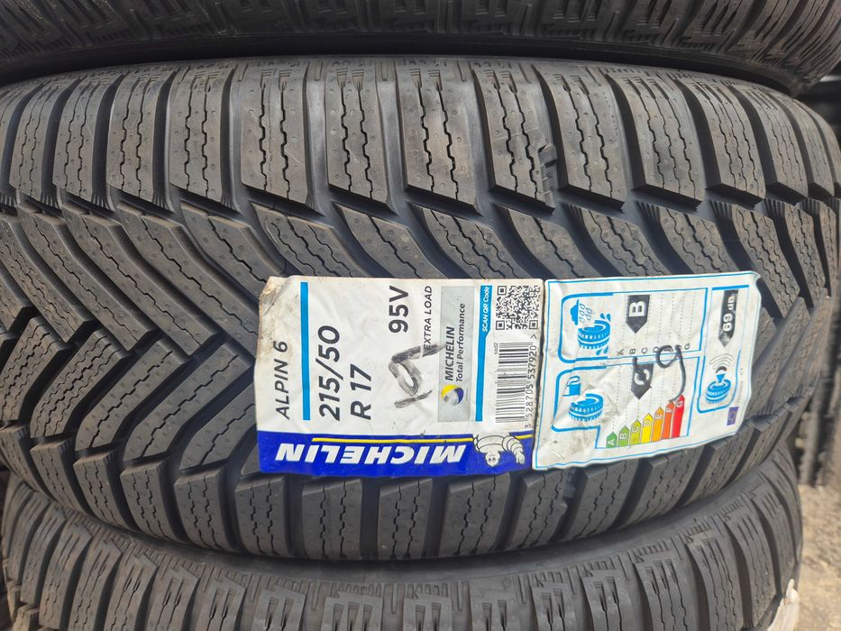 4 Anvelope M+S IARNA - 215/50/17 95V XL - Michelin Alpin 6 - NOU - DOT 2019 !