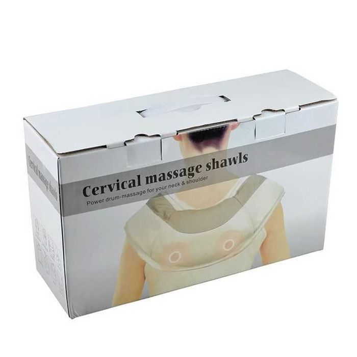 Массажер ударный с подогревом  для шеи,  плеч и спины . Супер мощный!!