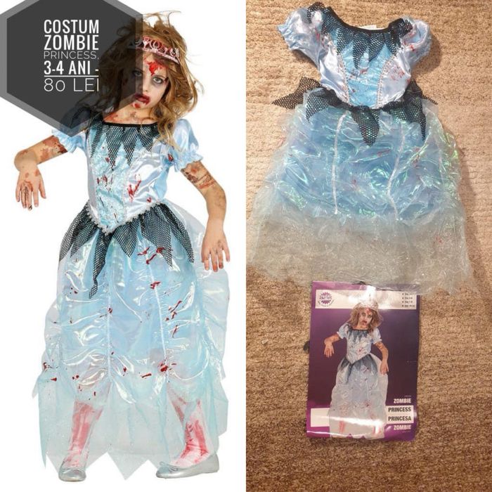 Costum Halloween, zombie, 3-4 ani