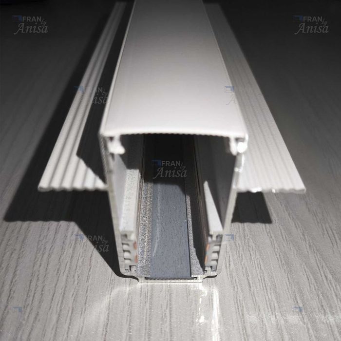 Магнитный трек, шинопровод для гипсокартона 20 Series White