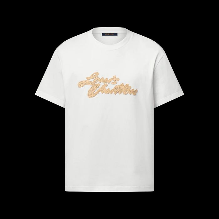 Мъжка тениска Louis Vuitton Embroidered Signature T shirt