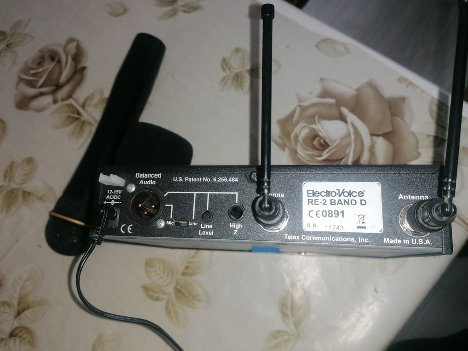 Oferta! Microfon wireless electrovoice re 2 cu capsula nd 767 (shure)