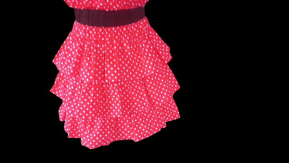 Fustă mini cu 3 volane