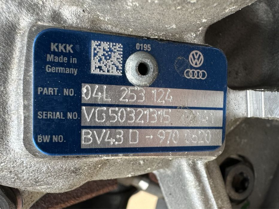 Turbo / Turbina Audi A4 A5 Q5, 2.0 TDI DEU DET : 04L253124