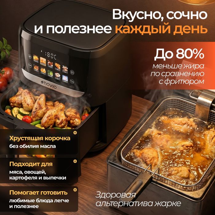 Аэрогриль NOVIO 8 литров.