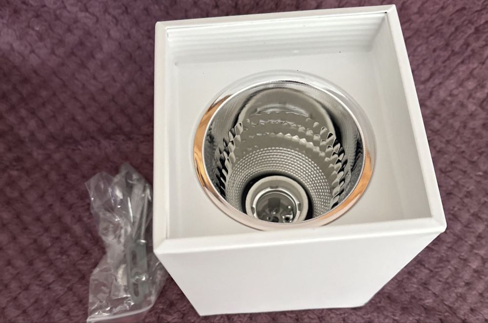 Plafoniera DOWNLIGHT SQUARE 1x60W E27, alb