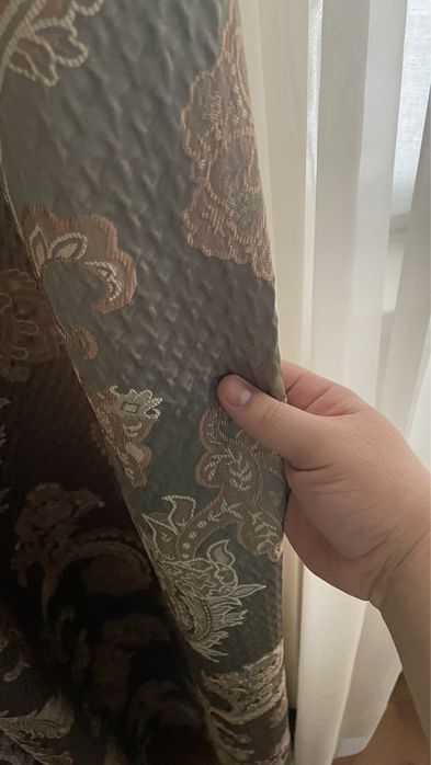 Туль с занавеской