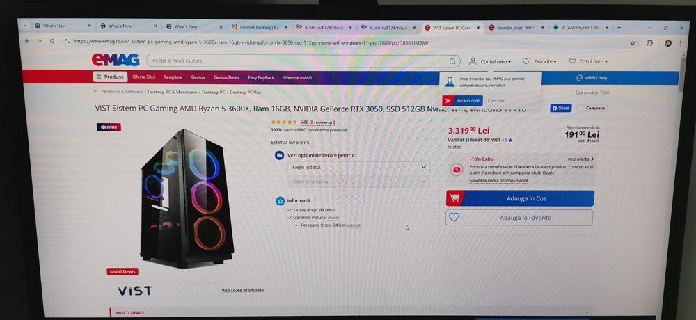 Vând PC AMD Ryzen 5