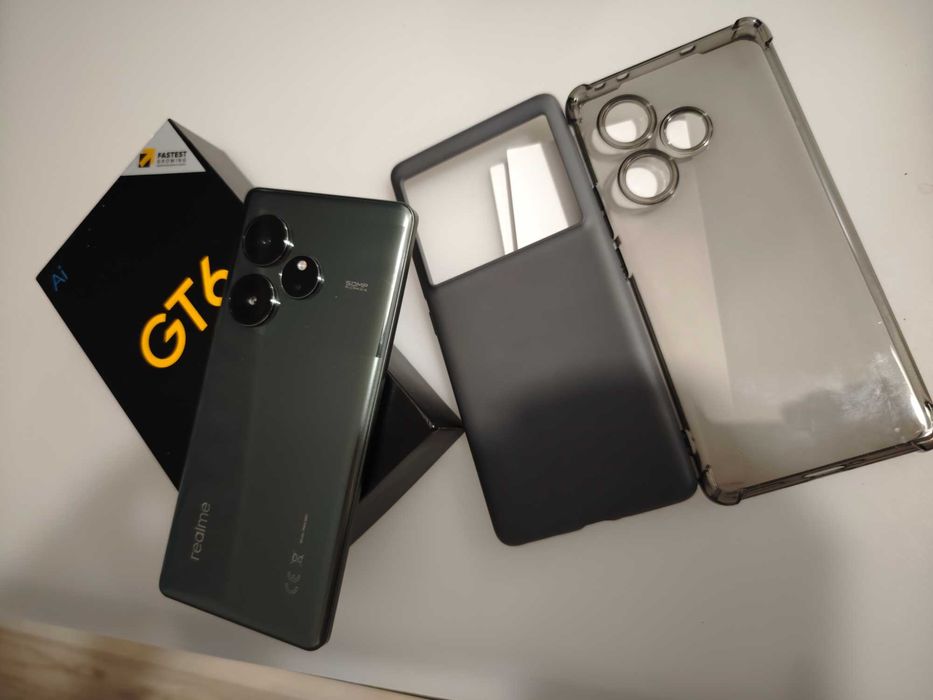 Telefon mobil realme GT6 12GB RAM 256GB Razor Green Garantie eMag 18luni impecabil, flagship killer ideal gaming