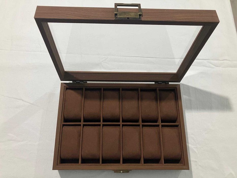 Cutie Caseta Depozitare Ceasuri Lemn NUC de 3,6,10 și 12 locuri. NOU !