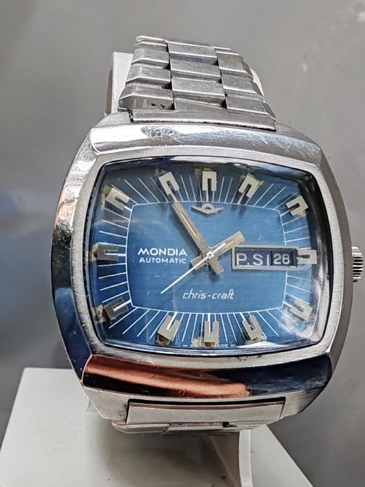 Ceas Mondia Chris Craft Automatic Calendar 40 mm Funcționează Impecabil!