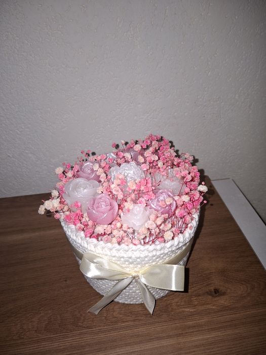 Букет от свещи ръчно изработени