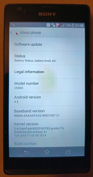 Sony xperia SP c5303
