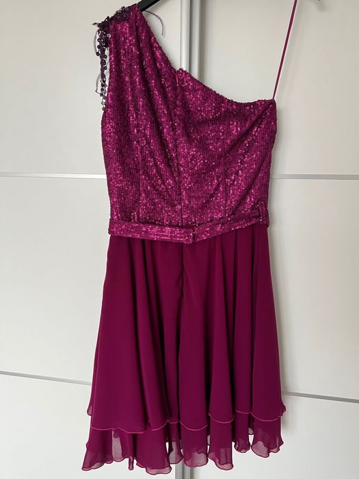 Rochie de ocazie scurta - Magenta 36