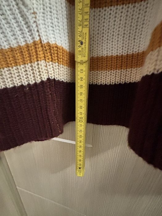 Дълга жиретка в цвят горчица