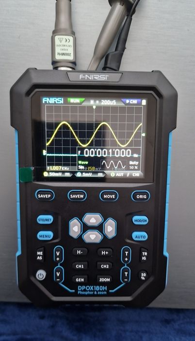 Fnirsi 2 in 1 osciloscop digital (afisaj cu fosfor) DPOX180H - NOU